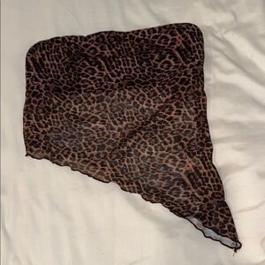Leopard Print Tube Top Going Out Top